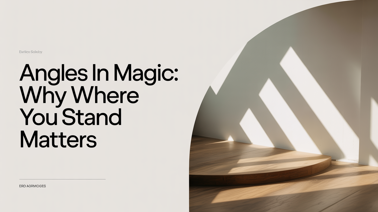 Angles in Magic: Why Where You Stand Matters