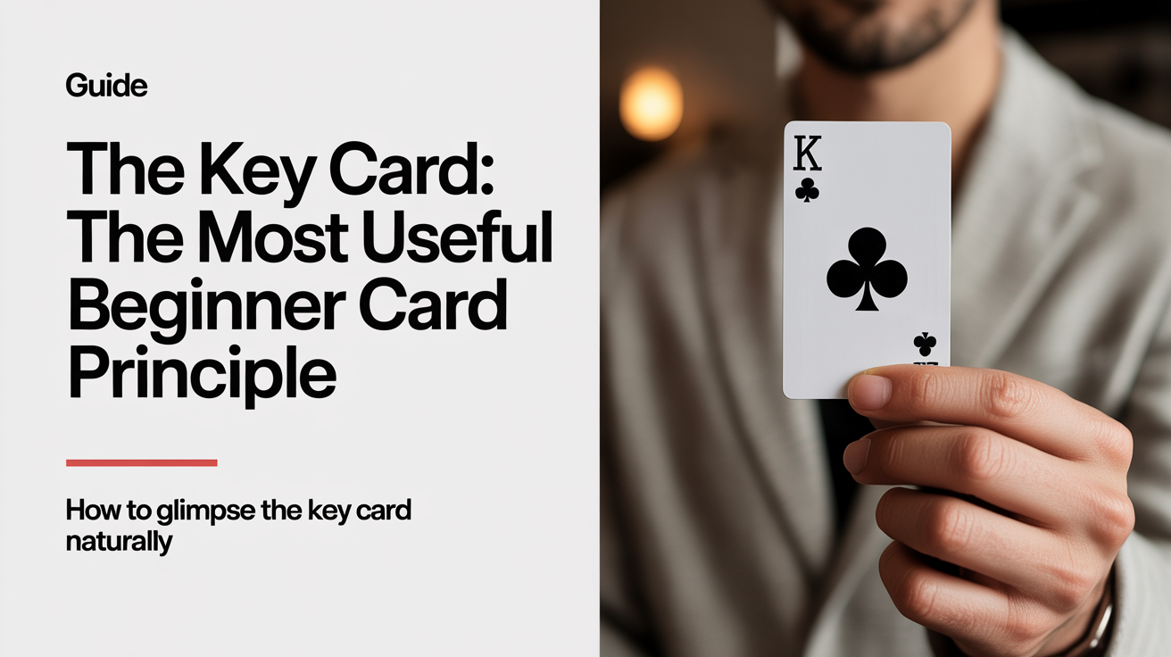 How to Glimpse the Key Card Naturally
